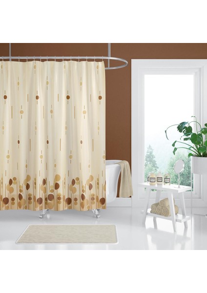 Tropik Banyo Duş Perdesi 6022 Tek Kanat 1X180X200