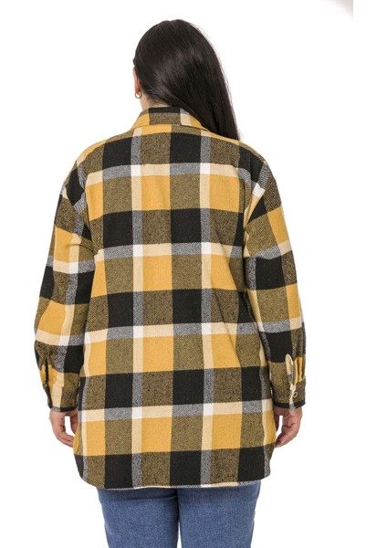 Büyük Beden Gömlek Yaka Eteği Oval Kesim Kapaklı Cepli Oduncu Ceket Gömlek modelleri