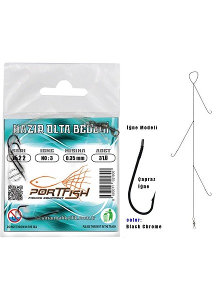 1522 Üçlü Hazır Yemli Takım