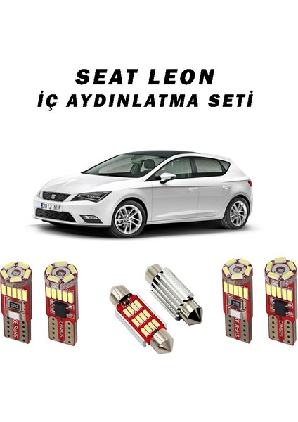 Seat Leon  Iç Aydınlatma Beyaz Ampul Seti (Canbus)