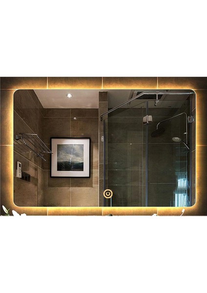 75x105 Cm Dokunmatik Günışığı Ledli Dikdörtgen Banyo Aynası