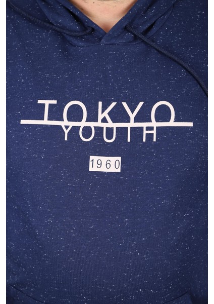 Büyük Beden Erkek Sweat Kapüsonlu Tokyo 22702-LACIVERT fiyatları