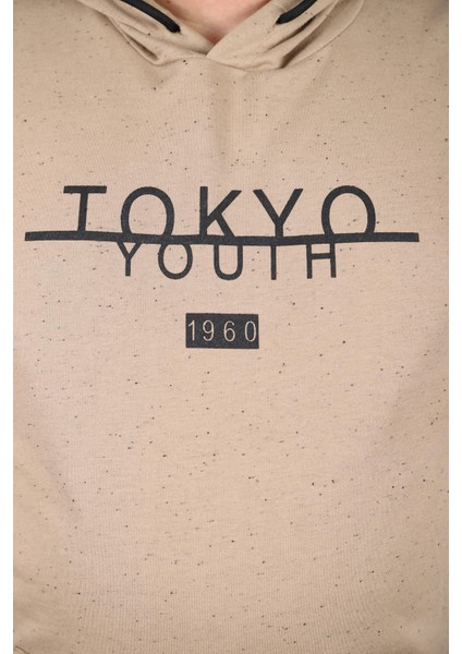 Büyük Beden Erkek Sweat Kapüsonlu Tokyo 22702-BEJ fiyatları