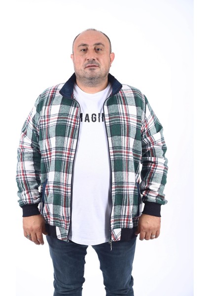 Büyük Beden Dik Yaka Sweat Oduncu 22219-NEFTI modelleri