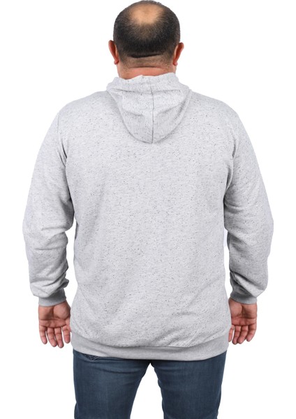 Büyük Beden Basic Kapüşonlu Sweat 22705-GRI fiyatları