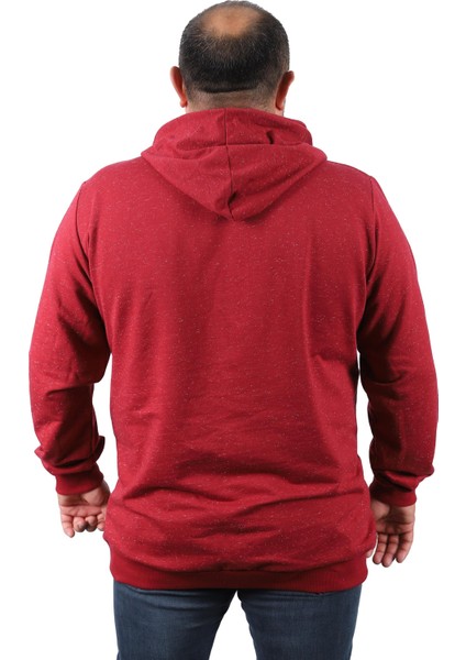 Büyük Beden Sweatshirt Kapşonlu Rebirth 22701-BORDO modelleri