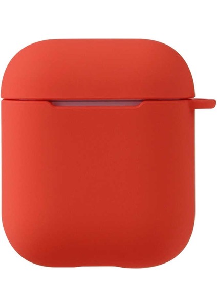 Apple Airpods Için Standart Askılı Silikon Kılıf Turuncu