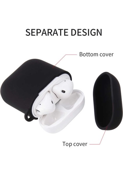 Apple Airpods Için Standart Askılı Silikon Kılıf Turuncu