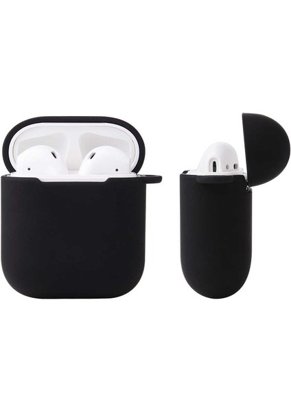 Apple Airpods Için Standart Askılı Silikon Kılıf Turuncu