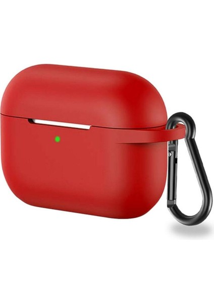 Apple Airpods Pro Için Standart Askılı Silikon Kılıf Kırmızı