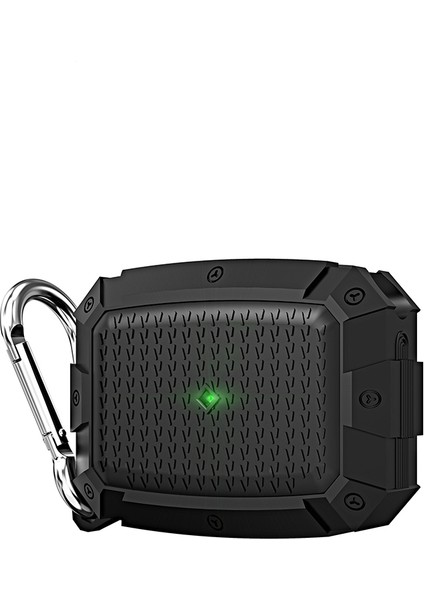 Apple Airpods Pro Için Askılı Ultra Korumalı Armour Silikon Siyah