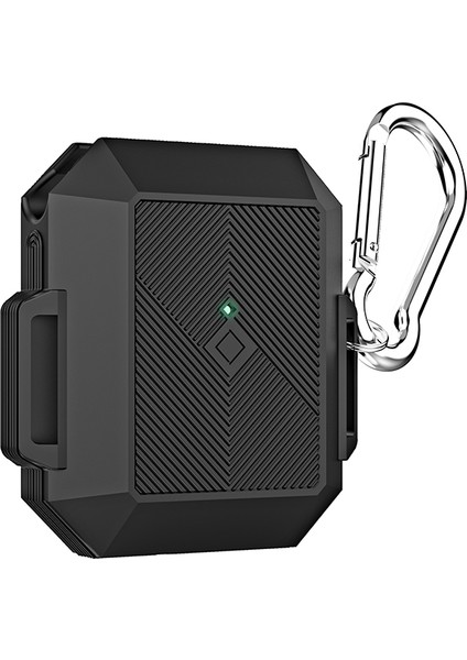 Apple Airpods Için Askılı Ultra Korumalı Armour Silikon Siyah