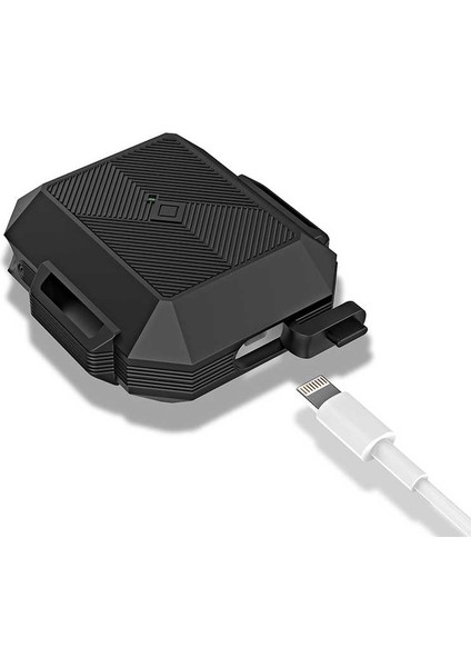 Apple Airpods Için Askılı Ultra Korumalı Armour Silikon Siyah fırsatları