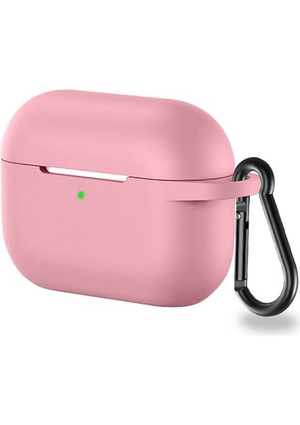 Apple Airpods Pro Için Standart Askılı Silikon Kılıf Pembe