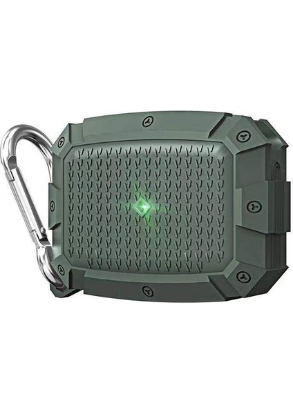 Apple Airpods Pro Için Askılı Ultra Korumalı Armour Silikon Yeşil