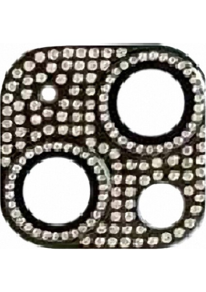 Apple Iphone 13 Için Renkli Taşlı Kamera Lens Koruyucu