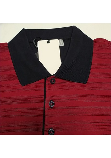 Erkek Pamuklu Polo Yaka Pijama Takım Bordo fiyatları