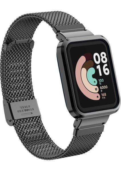 Xiaomi Redmi Watch Için Hasır Metal Kopçalı Kasalı Kordon-Kayış indirimleri