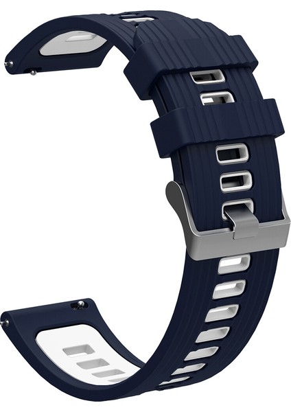 Samsung Galaxy Watch Active 2 44 mm (22 Mm) Için 2 Renkli Kademeli Silikon Kordon-Kayış Krd-55