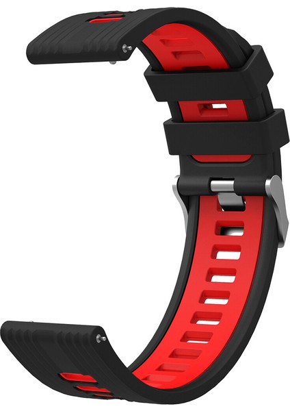 Samsung Galaxy Watch 46 mm (22 Mm) Için 2 Renkli Kademeli Silikon Kordon-Kayış Krd-55