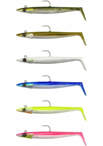 Sandeel V2 12CM 22G 2+1 Silikon Yem