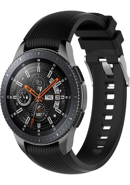Huawei Watch Gt2 Pro 46MM (22MM) Için Çizgili Silikon Kayış-Kordon