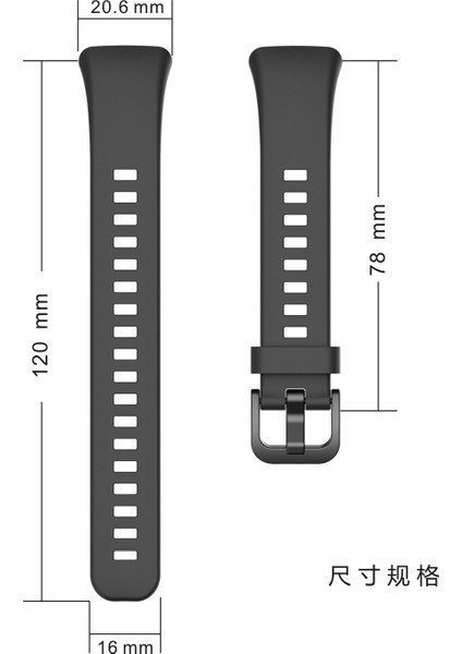 Honor Band 6 Için Renkli Ayarlanabilir Silikon Kordon-Kayış modelleri