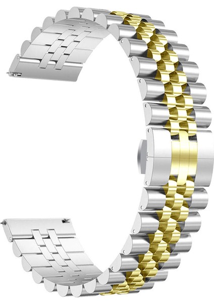 Huawei Honor Watch Gs Pro (22 Mm) Için Renkli Ayarlanabilir Metal (Krd-36) Kordon-Kayış