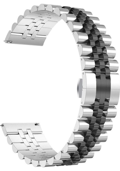 Huawei Honor Watch Gs Pro (22 Mm) Için Renkli Ayarlanabilir Metal (Krd-36) Kordon-Kayış