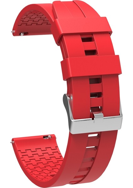 Samsung Galaxy Watch 4 Classic 46 mm (20 Mm) Için Standart Model Klasik Renkli Silikon Kordon-Kayış