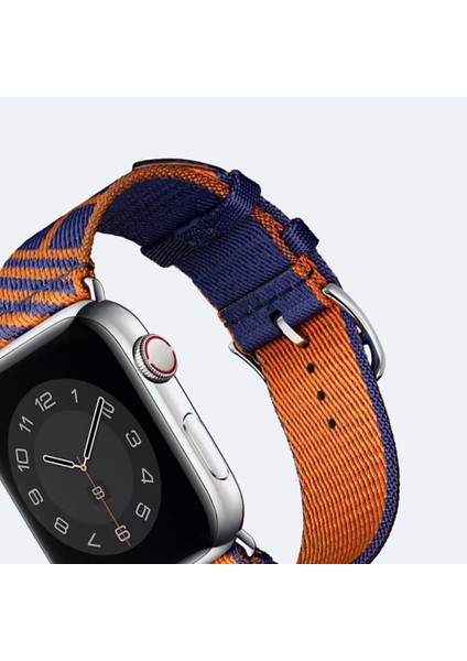 Apple Watch 7 45 mm Için Renkli Kumaş Desenli Krd-51 Kayış-Kordon fiyatları