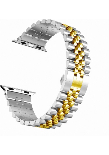 Apple Watch 42 mm Için Renkli Ayarlanabilir Metal (Krd-36) Kordon-Kayış
