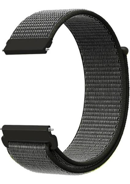 Huawei Watch Gt 2e 46MM (22MM) Için Kumaş Desenli Çırtçırlı Kayış-Kordon