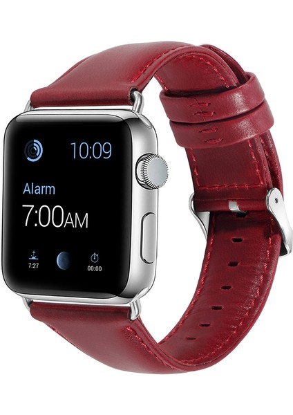 Apple Watch 42 mm Için Renkli Suni Deri Kayış-Kordon