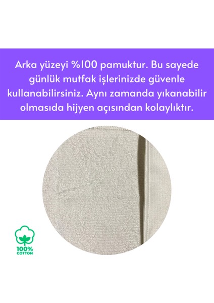 Mackenzie Model Damalı Lale Desen 2 Adet Mutfak Havlusu Luxury Dekor Kurulama Bezi El Havlusu