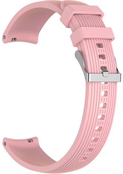 Samsung Galaxy Watch 46MM (22MM) Için Çizgili Silikon Kayış-Kordon