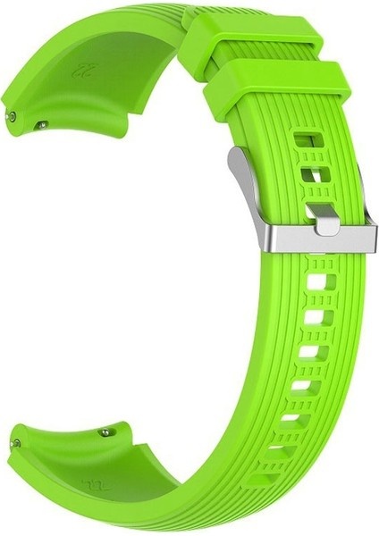 Samsung Galaxy Watch 46MM (22MM) Için Çizgili Silikon Kayış-Kordon