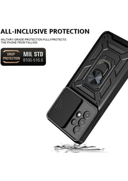 Samsung Galaxy A13 Kılıf Ultra Korumalı Yüzüklü Manyetik Sürgülü Vega Kapak fiyatları