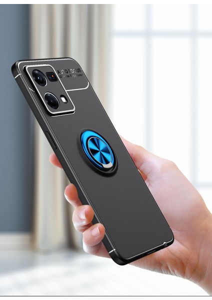 Oppo Reno 7 Kılıf Yüzüklü Manyetik Ravel Silikon fiyatları