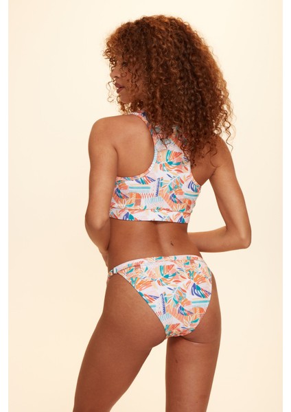 Unıqe Ayarlı Ince Kenarlı Bikini Tek Alt Tropik 229208