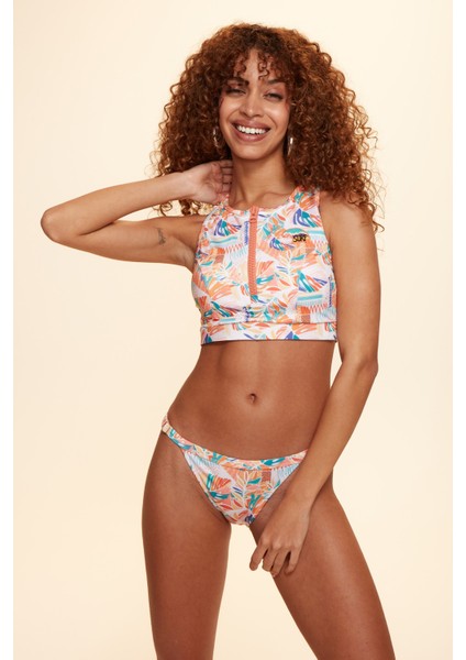 Unıqe Ayarlı Ince Kenarlı Bikini Tek Alt Tropik 229208