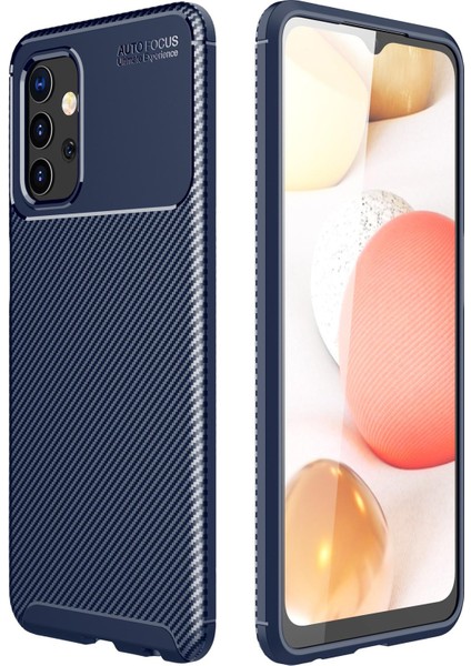 Samsung Galaxy A32 5g Kılıf Rugged Armor Karbon Desenli Tam Koruma Silikon Kapak