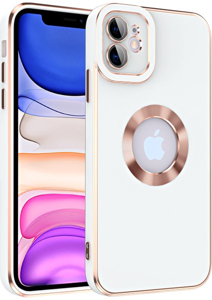 Apple iPhone 11 Kılıf Kamera Korumalı Renkli Logo Açık Tasarım Kongo Kapak