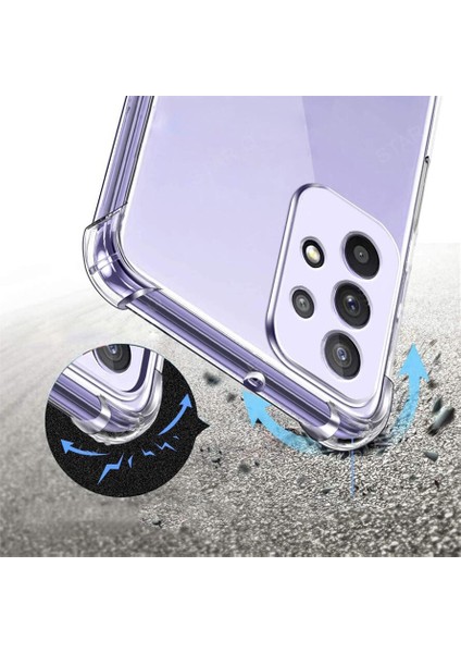 Samsung Galaxy S22 Ultra Kılıf Kamera Korumalı Şeffaf Antishock Silikon