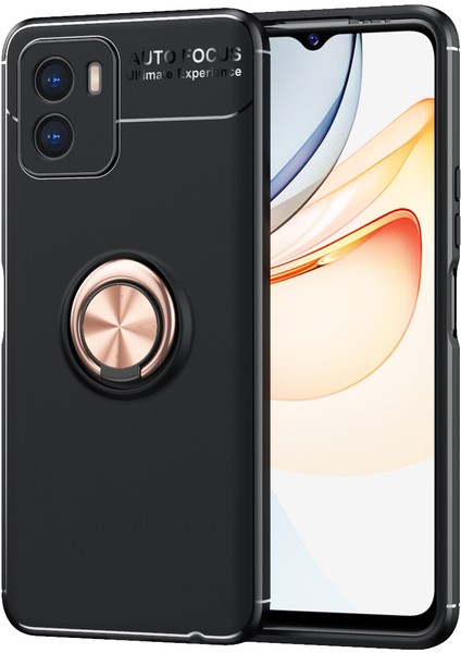 Vivo Y15S Kılıf Yüzüklü Manyetik Ravel Silikon