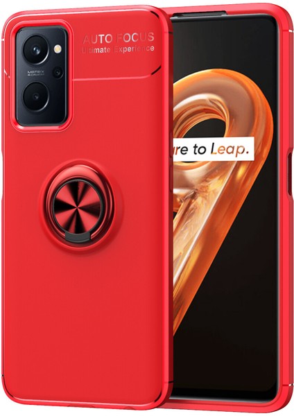 Oppo A96 Kılıf Yüzüklü Manyetik Ravel Silikon