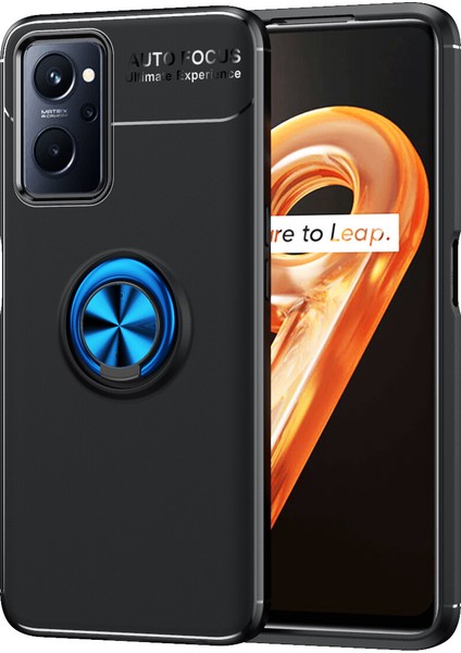 Oppo A96 Kılıf Yüzüklü Manyetik Ravel Silikon