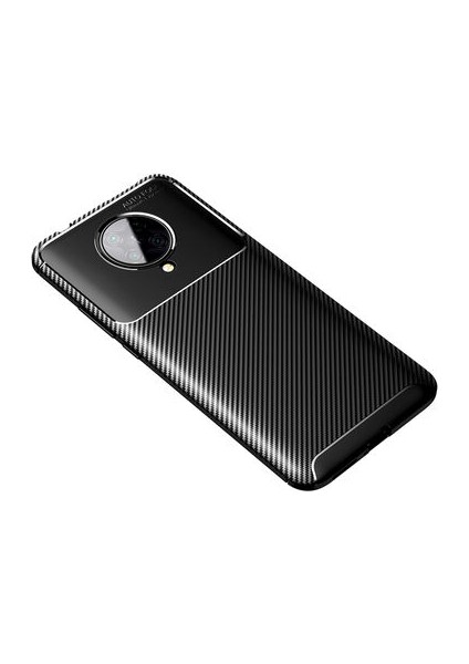 Xiaomi Redmi K30 Pro Kılıf Rugged Armor Karbon Desenli Tam Koruma Silikon Kapak