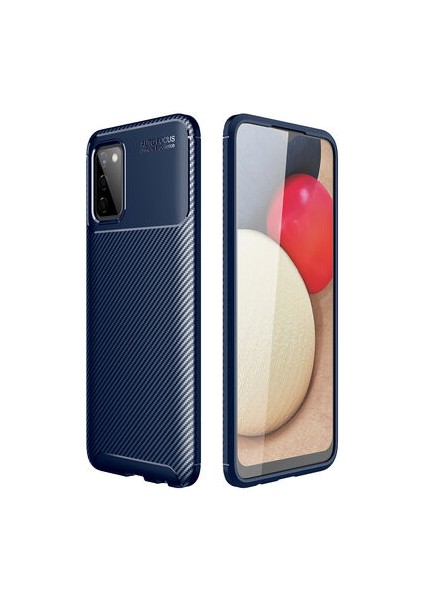 Galaxy A03S Kılıf Rugged Armor Karbon Desenli Tam Koruma Silikon Kapak