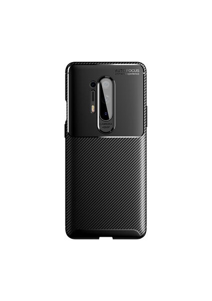 One Plus 8 Pro Kılıf Rugged Armor Karbon Desenli Tam Koruma Silikon Kapak